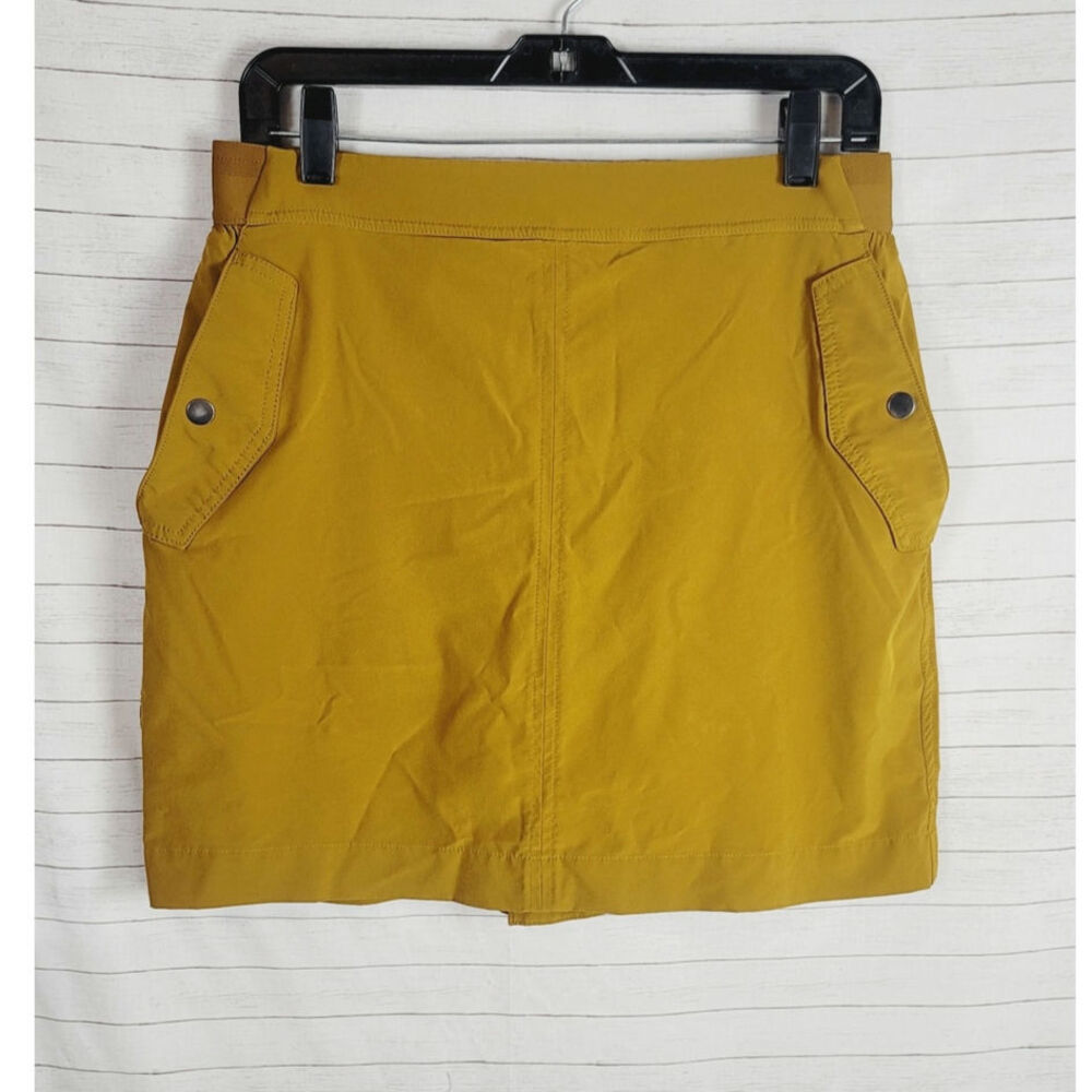 Athleta Viena Cargo Skort in Mustard Gold, sz 12
